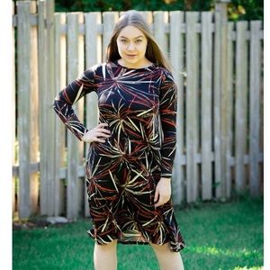 KMW printed knee length dress